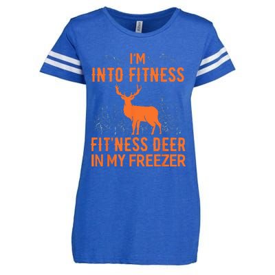 Fitness Deer In My Freezer Deer Deer Hunting Enza Ladies Jersey Football T-Shirt