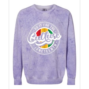 Funny Do It For The Culture Juneteenth Colorblast Crewneck Sweatshirt