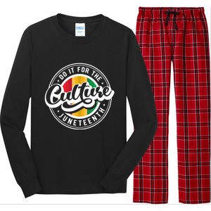 Funny Do It For The Culture Juneteenth Long Sleeve Pajama Set