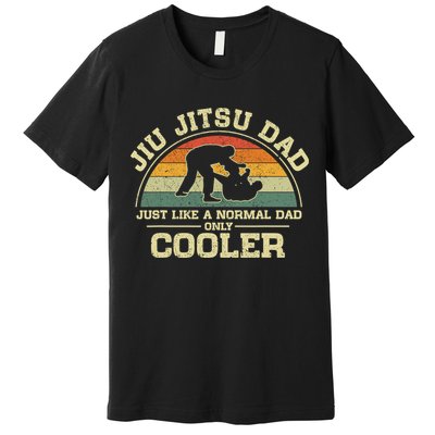 Father’s Day Jiu Jitsu Dad Training Father Vintage Funny Premium T-Shirt