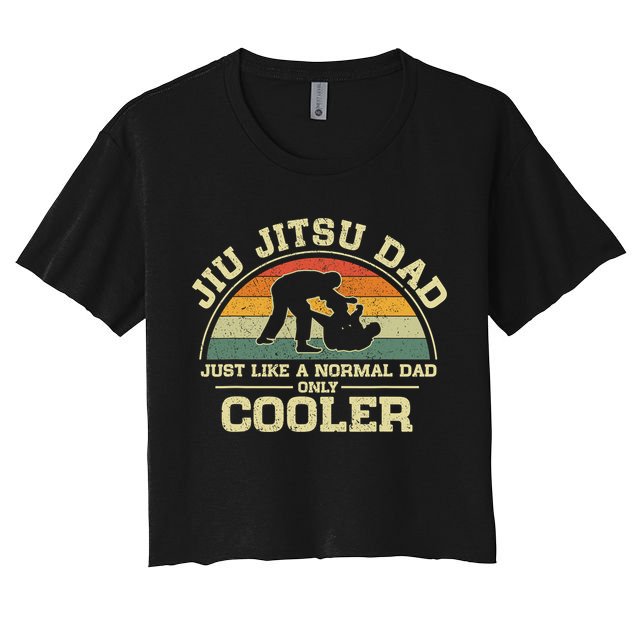 Father’s Day Jiu Jitsu Dad Training Father Vintage Funny Crop Top