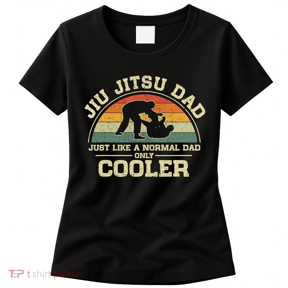 Father’s Day Jiu Jitsu Dad Training Father Vintage Funny Womens T-Shirt