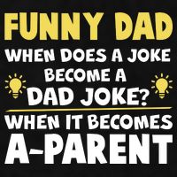 Funny Dad Joke When It Becomes A Parent Ladies PosiCharge Tri-Blend Wicking Tank