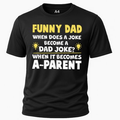 Funny Dad Joke When It Becomes A Parent Performance Shirt