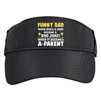 Funny Dad Joke When It Becomes A Parent Adult Drive Performance Visor