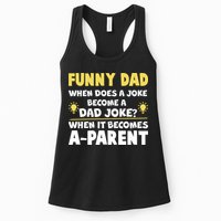 Funny Dad Joke When It Becomes A Parent Womens Tank Top
