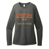 Funny Dad Jokes Database Dad Joke Lovers Womens CVC Long Sleeve Shirt