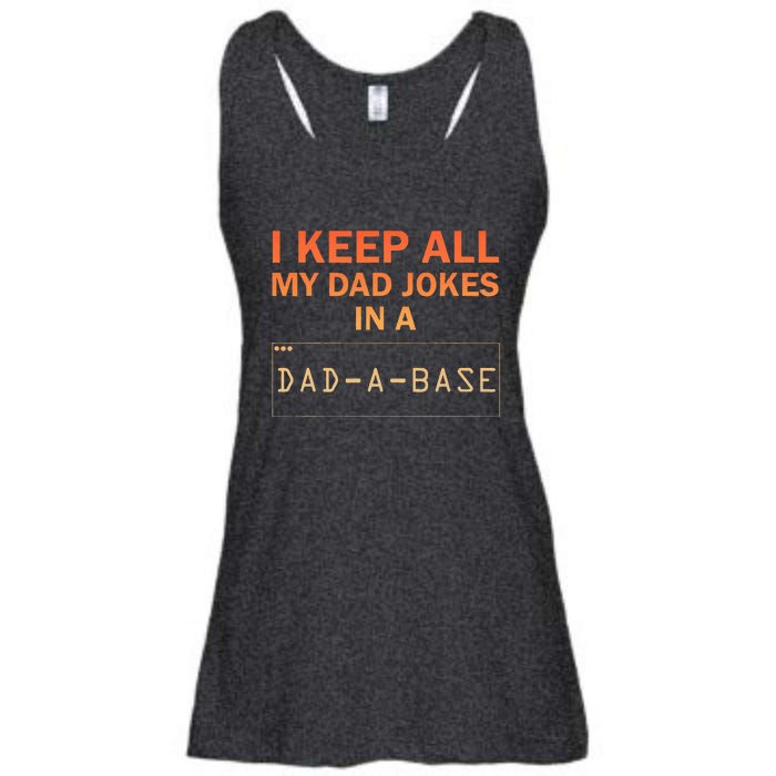 Funny Dad Jokes Database Dad Joke Lovers Ladies Essential Flowy Tank