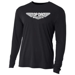 Fathers Day Jet Fighter Top Dad Maverick Cooling Performance Long Sleeve Crew