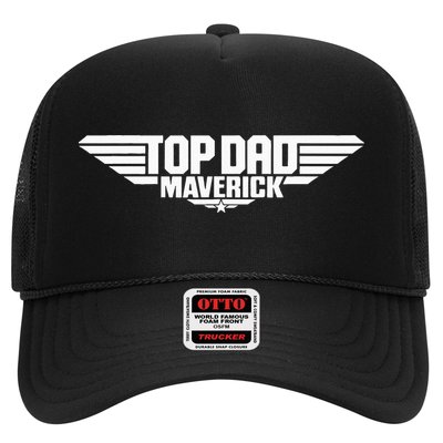 Fathers Day Jet Fighter Top Dad Maverick Trucker Hat