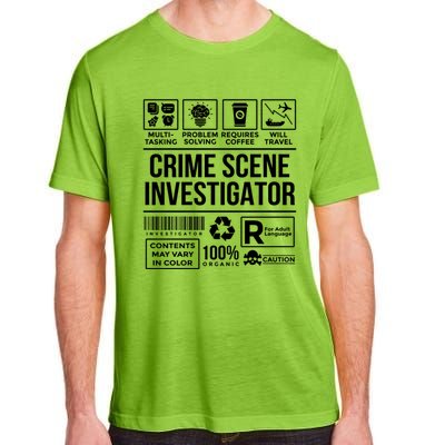 Forensic Detectives Job Skills For Crime Scene Investigator Gift Adult ChromaSoft Performance T-Shirt