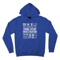 Forensic Detectives Job Skills For Crime Scene Investigator Gift Hoodie