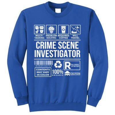 Forensic Detectives Job Skills For Crime Scene Investigator Gift Sweatshirt