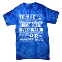 Forensic Detectives Job Skills For Crime Scene Investigator Gift Tie-Dye T-Shirt