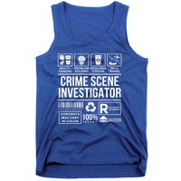 Forensic Detectives Job Skills For Crime Scene Investigator Gift Tank Top