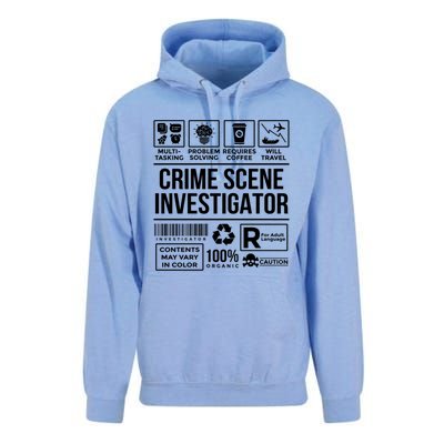 Forensic Detectives Job Skills For Crime Scene Investigator Gift Unisex Surf Hoodie