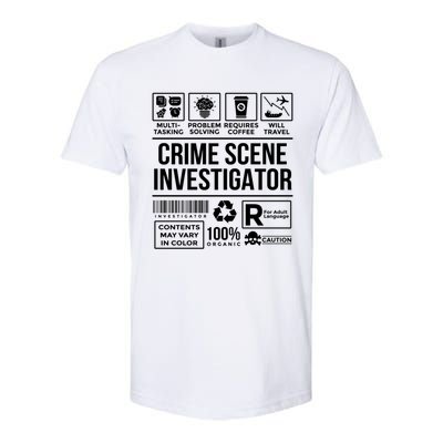 Forensic Detectives Job Skills For Crime Scene Investigator Gift Softstyle CVC T-Shirt