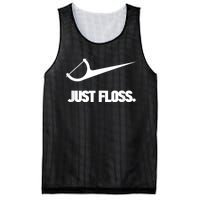 Funny Dentist Just Floss Dental Office Gift Mesh Reversible Basketball Jersey Tank