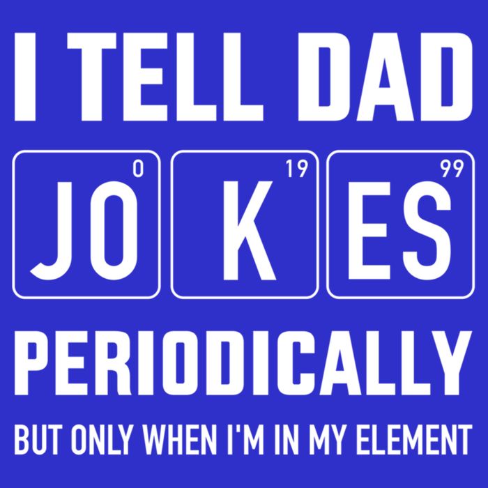 Funny Dad Jokes Periodically In Elet For Fathers Day Gift Apron