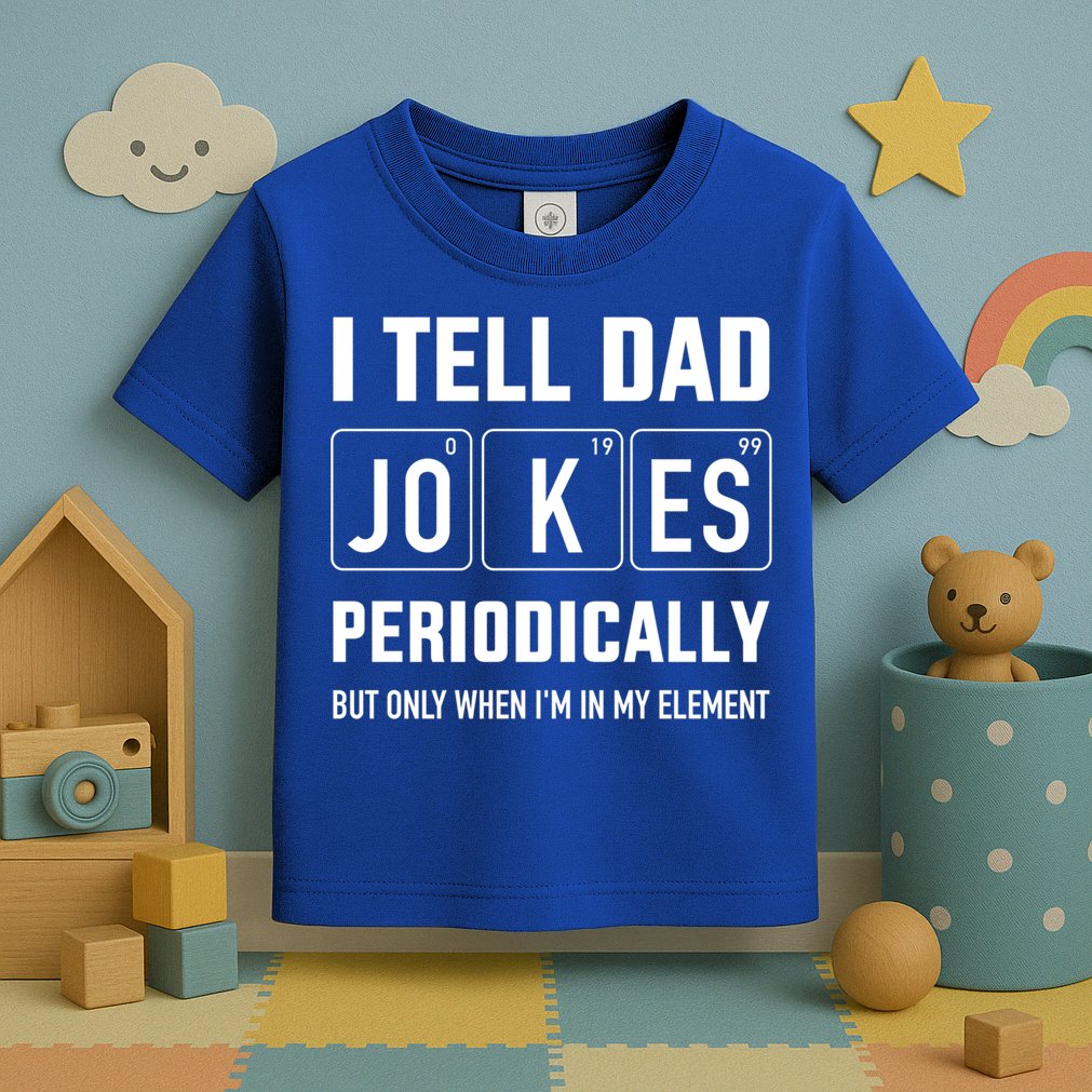Funny Dad Jokes Periodically In Elet For Fathers Day Gift Toddler T-Shirt