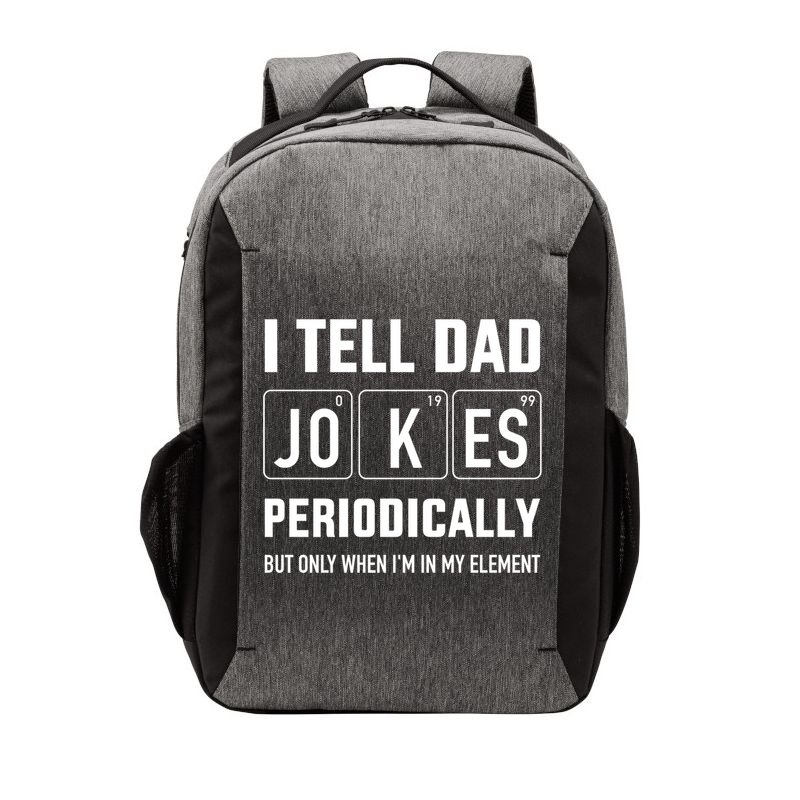 Funny Dad Jokes Periodically In Elet For Fathers Day Gift Vector Backpack