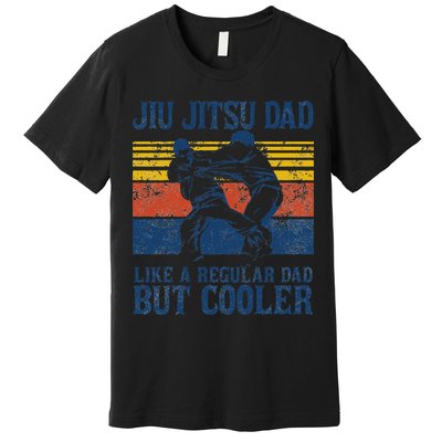 Father’s Day Jiu Jitsu Dad Training Father Vintage Funny Gift Premium T-Shirt