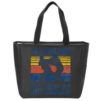 Father’s Day Jiu Jitsu Dad Training Father Vintage Funny Gift Zip Tote Bag