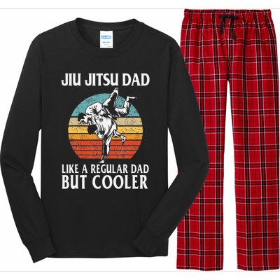 Father’s Day Jiu Jitsu Dad Training Father Vintage Funny Long Sleeve Pajama Set