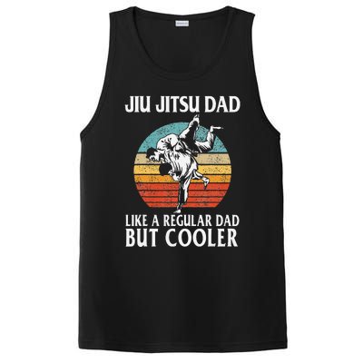 Father’s Day Jiu Jitsu Dad Training Father Vintage Funny PosiCharge Competitor Tank