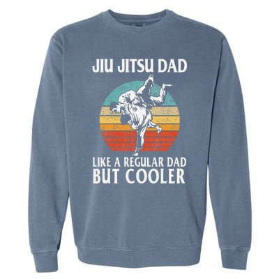 Father’s Day Jiu Jitsu Dad Training Father Vintage Funny Garment-Dyed Sweatshirt