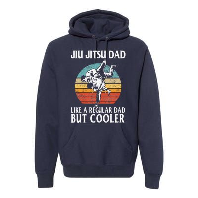 Father’s Day Jiu Jitsu Dad Training Father Vintage Funny Premium Hoodie