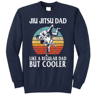 Father’s Day Jiu Jitsu Dad Training Father Vintage Funny Tall Sweatshirt