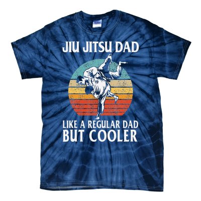 Father’s Day Jiu Jitsu Dad Training Father Vintage Funny Tie-Dye T-Shirt