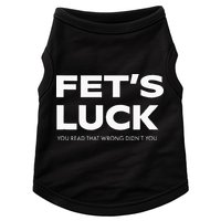 Funny Dad Joke Fet’s Luck You Read That Wrong Didn’t You Doggie Tank