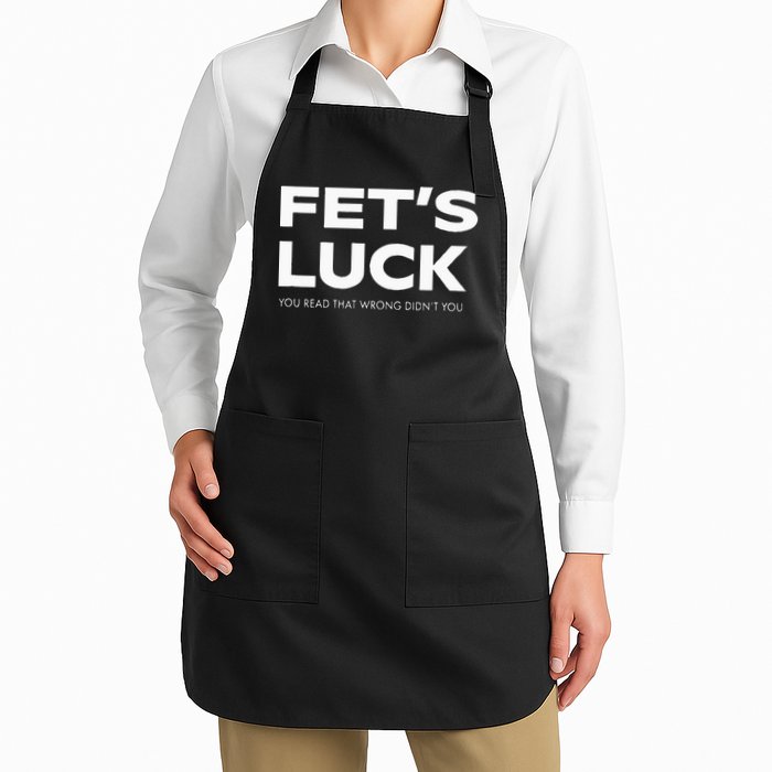 Funny Dad Joke Fet’s Luck You Read That Wrong Didn’t You Apron
