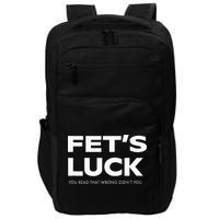 Funny Dad Joke Fet’s Luck You Read That Wrong Didn’t You Impact Tech Backpack