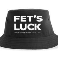 Funny Dad Joke Fet’s Luck You Read That Wrong Didn’t You Sustainable Bucket Hat