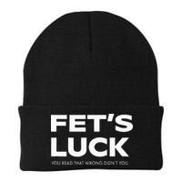 Funny Dad Joke Fet’s Luck You Read That Wrong Didn’t You Beanie