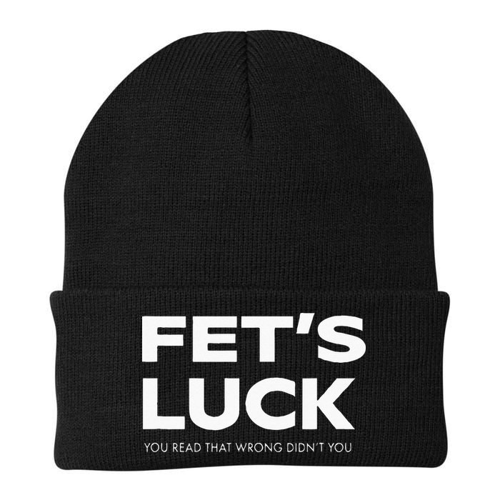 Funny Dad Joke Fet’s Luck You Read That Wrong Didn’t You Beanie