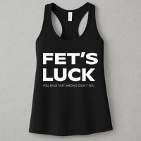 Funny Dad Joke Fet’s Luck You Read That Wrong Didn’t You Womens Tank Top