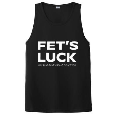 Funny Dad Joke Fet’s Luck You Read That Wrong Didn’t You PosiCharge Competitor Tank