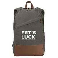 Funny Dad Joke Fet’s Luck You Read That Wrong Didn’t You Cotton Canvas Backpack