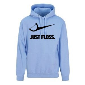 Funny Dentist Just Floss Dental Office Gift Unisex Surf Hoodie