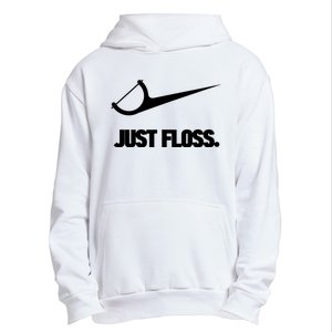 Funny Dentist Just Floss Dental Office Gift Urban Pullover Hoodie