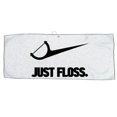 Funny Dentist Just Floss Dental Office Gift Large Microfiber Waffle Golf Towel