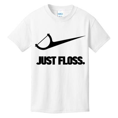 Funny Dentist Just Floss Dental Office Gift Kids T-Shirt