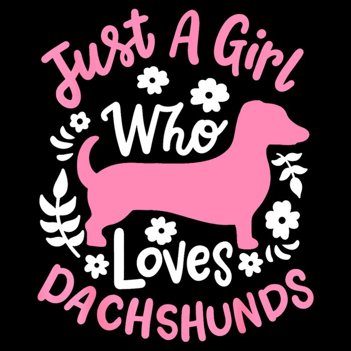 Funny Doxie Just A Girl Who Loves Dachshunds Best Gift 16 in Basic Backpack