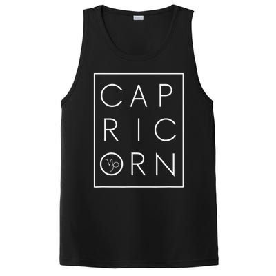 Funny December January birthday Zodiac sign retro Capricorn PosiCharge Competitor Tank