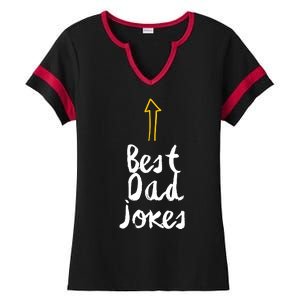 Funny Dad Jokes Gift For Fathers Day Ladies Halftime Notch Neck Tee