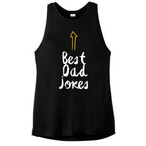 Funny Dad Jokes Gift For Fathers Day Ladies PosiCharge Tri-Blend Wicking Tank